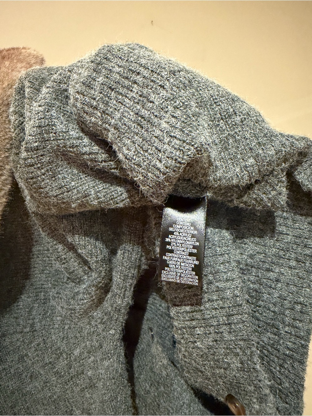 WAYF Gray Button Up Sweater - Picture 10 of 10